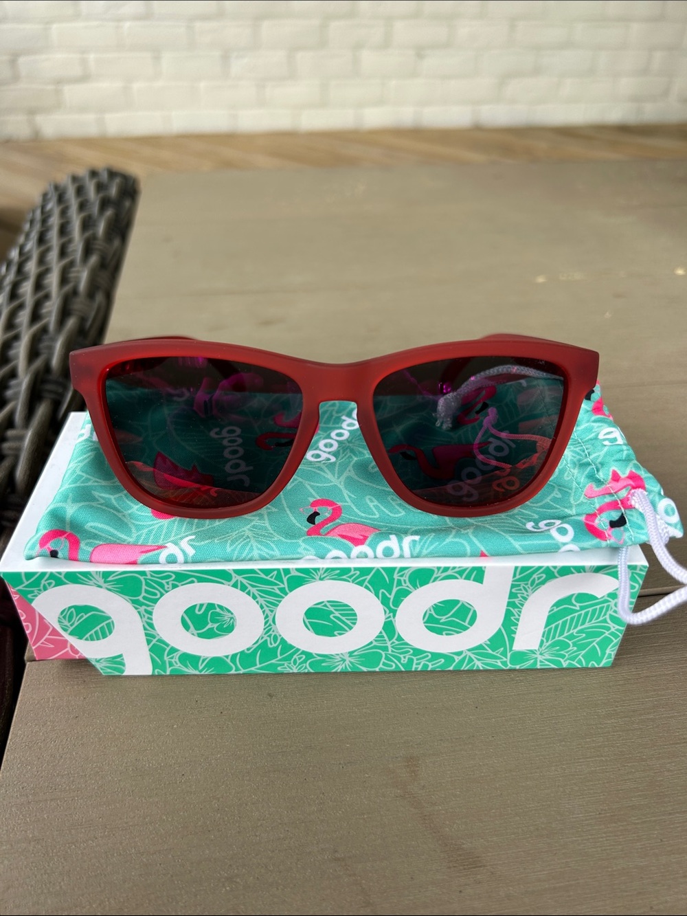 Goodr Women's Red Cat-Eye Sunglasses